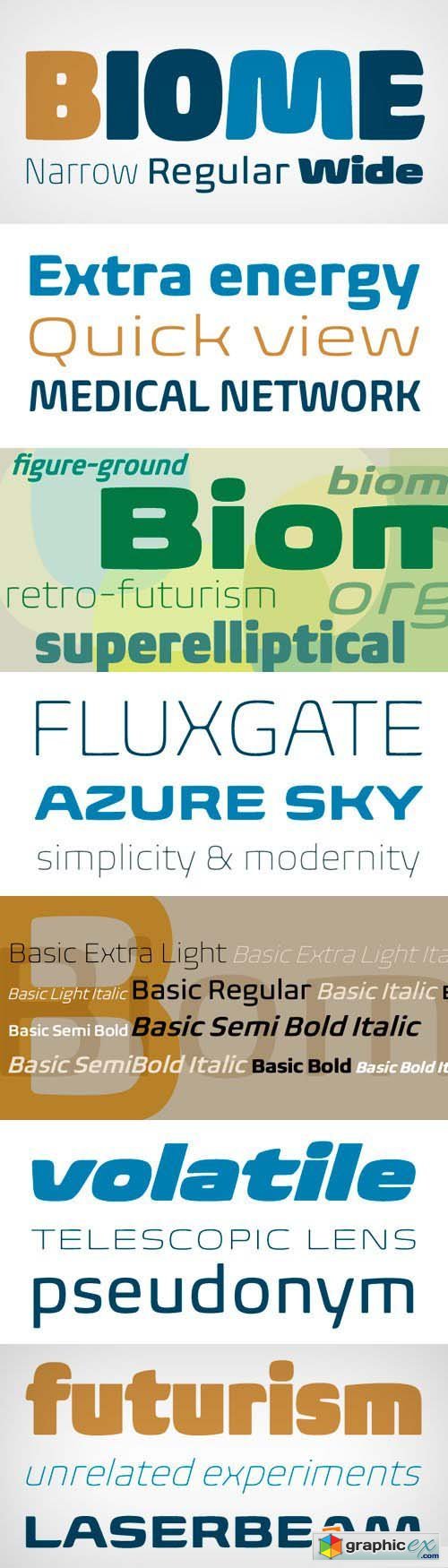 Biome Pro Font Family - 42 Fonts for $2236