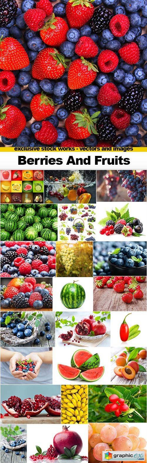 Berries and Fruits - 25x JPEGs
