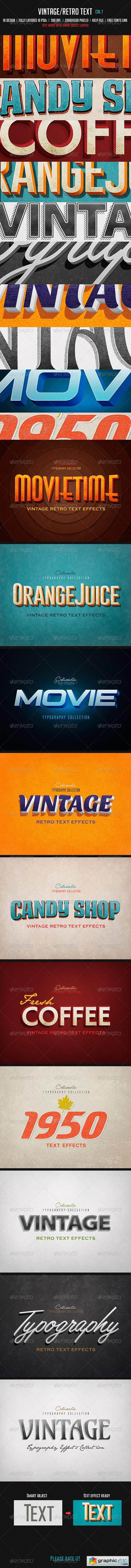 Vintage Retro Text Col 7 8304965
