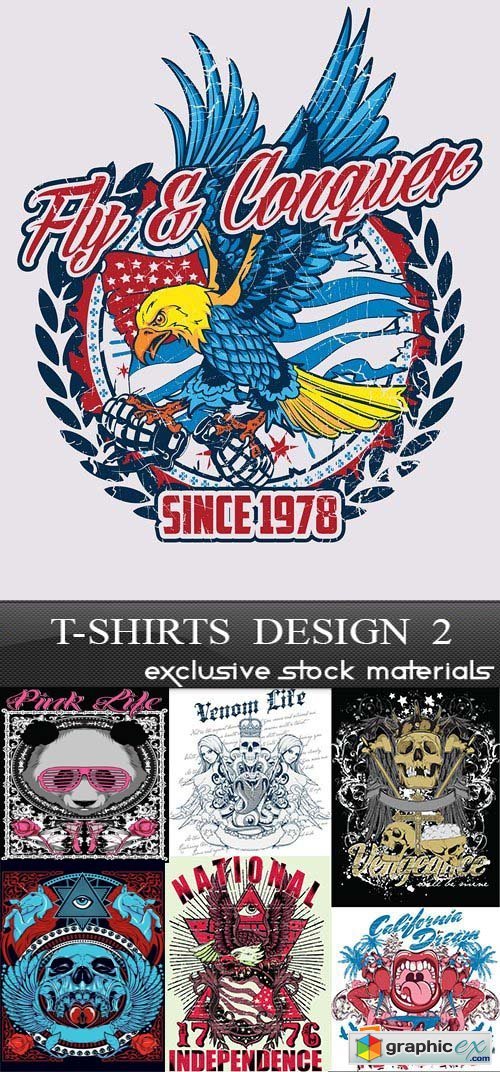 T-Shirts Design 2, 25xEPS