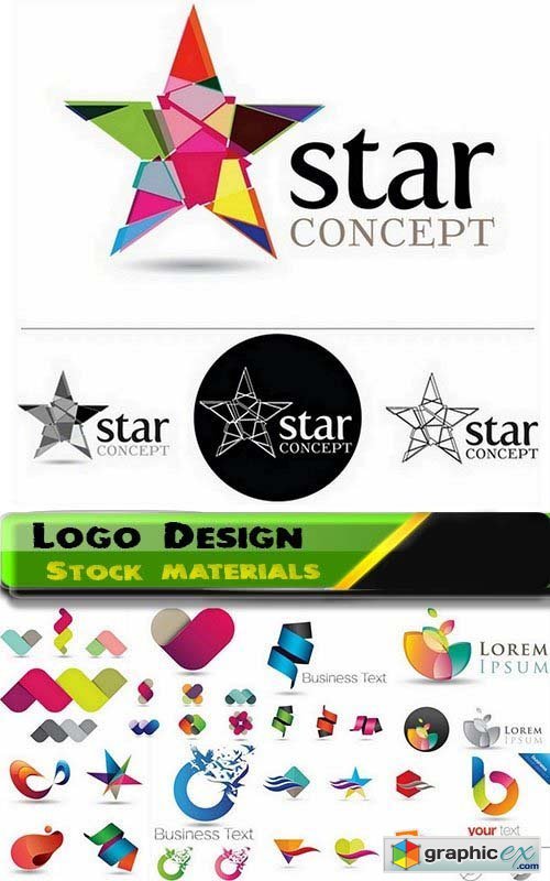 Logo Design in vector Set from stock 22 25xEPS