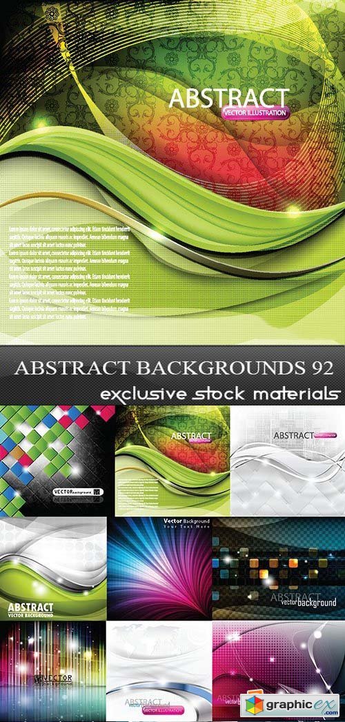 Collection of Vector Abstract Backgrounds Vol.92, 25xEPS