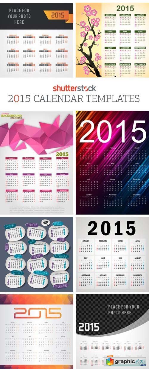 Amazing SS - 2015 Calendar Templates, 25xEPS