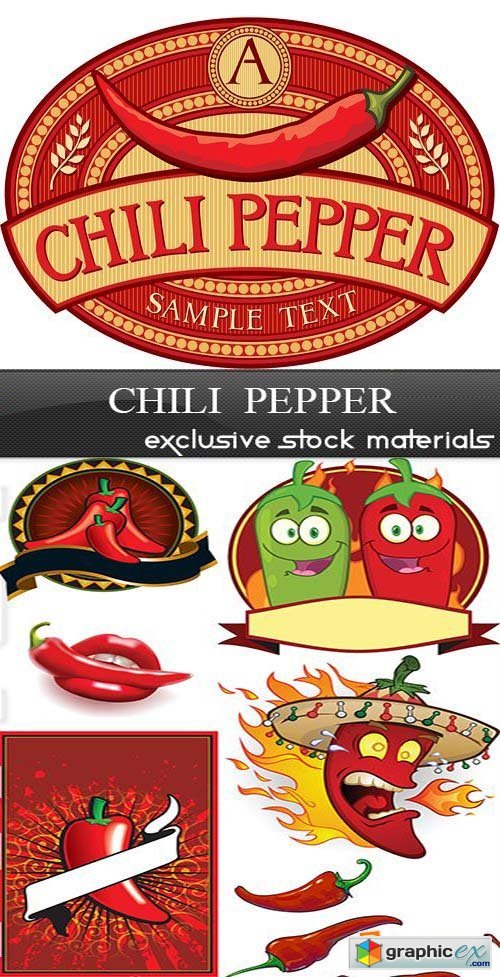 Chili Pepper, 25xEPS