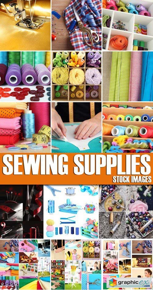 Stock Photos - Sewing Supplies, 25xJPG