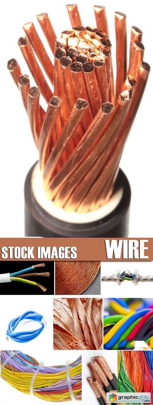 Stock Photos - Wire, conductor, 25xJPG