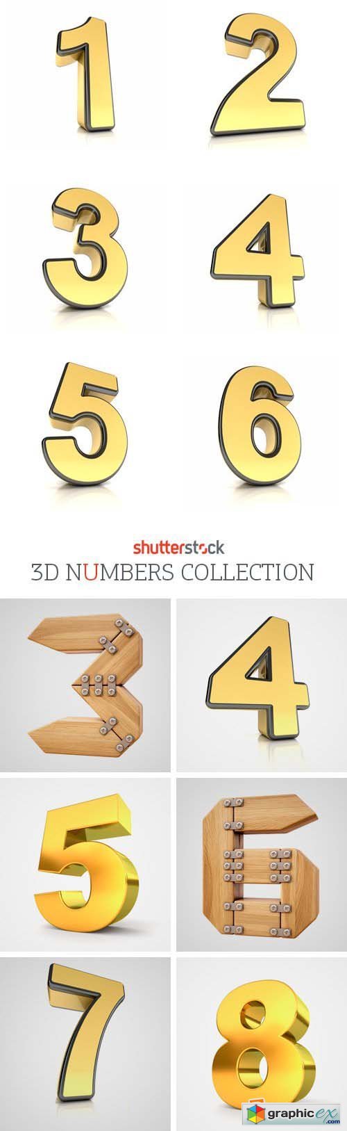 Amazing SS - 3D Numbers Collection, 30xJPGs
