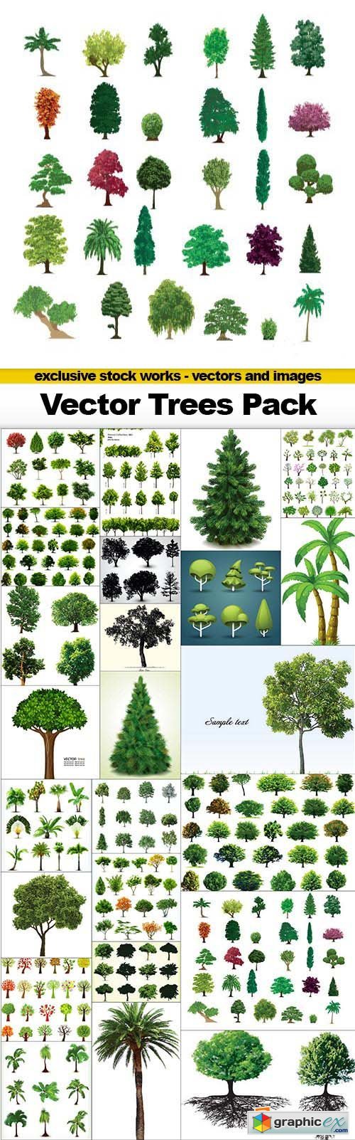 Vector Trees Pack - 25x EPS