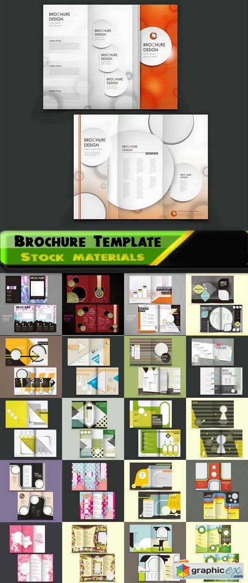 Brochure Template Design in vector 2 25xEPS
