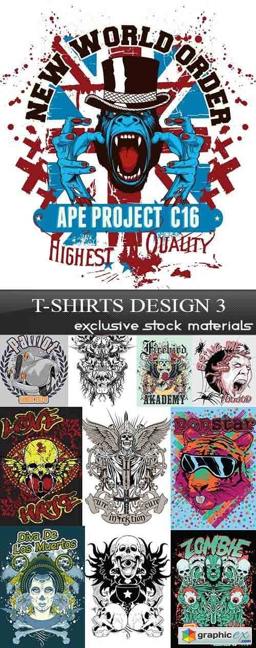 T-Shirts Design 3, 30xEPS