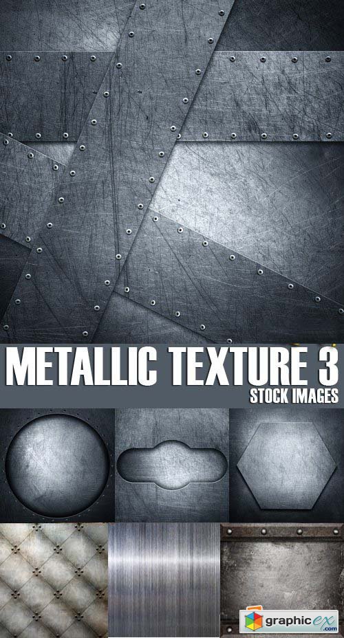 Stock Photos - Metallic texture 3, 25xJPG