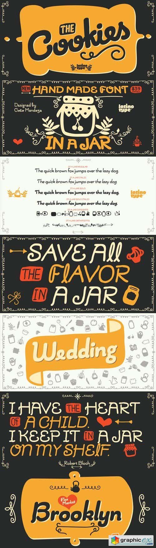 In a Jar Font Family - 6 Fonts for $79