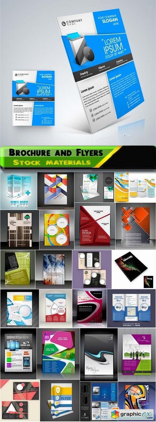 Brochure and Flyers Template Design in vector from stock 10 25xEPS