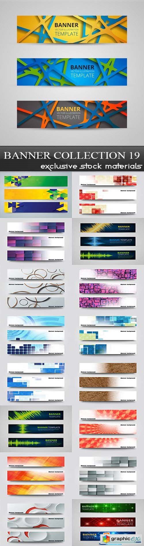 Collection of vector banners vol.19, 25xEPS