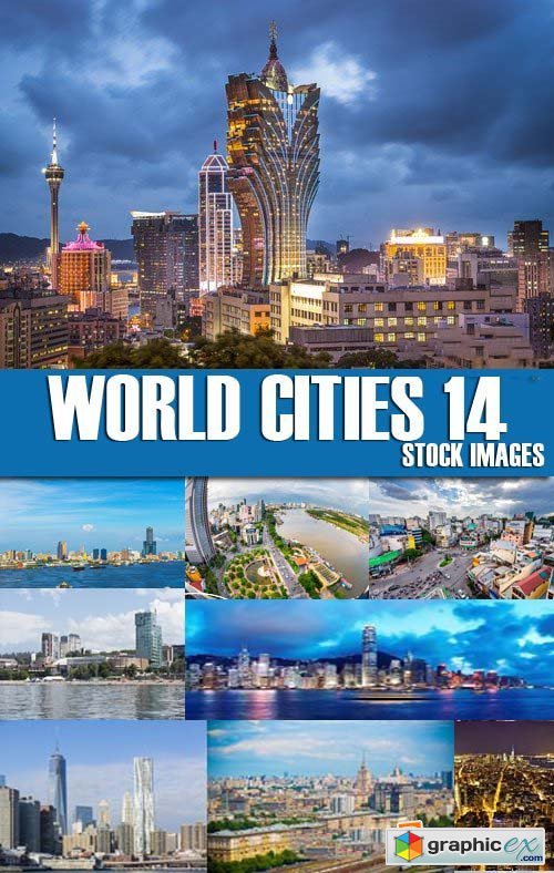 Stock Photos - World Cities 14, 25xJPG