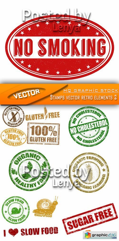 Stock Vector - Stamps vector retro elements 2