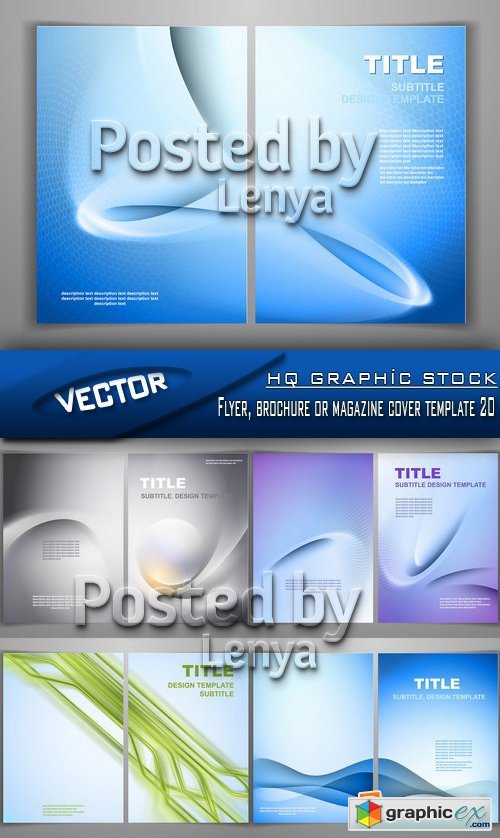Stock Vector - Flyer, brochure or magazine cover template 20
