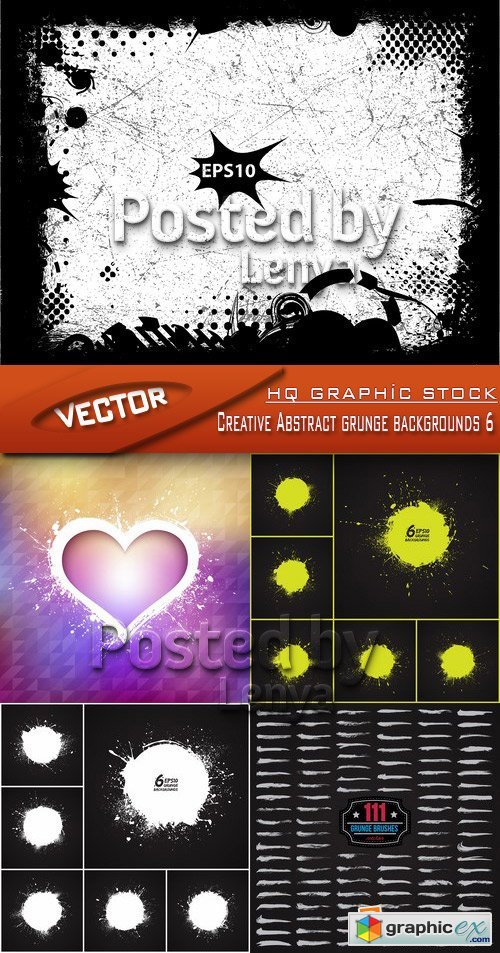 Stock Vector - Creative Abstract grunge backgrounds 6