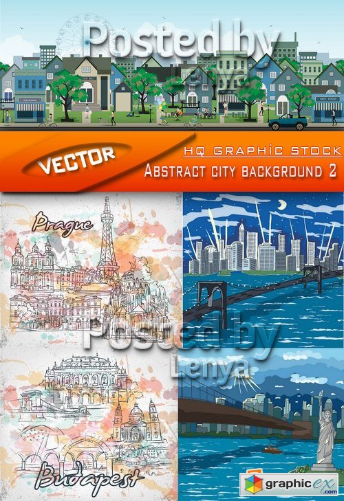 Stock Vector - Abstract city background 2