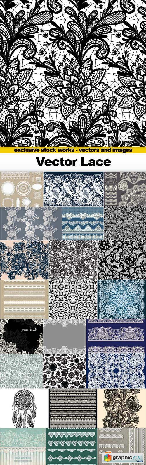 Vector Lace - 25x EPS