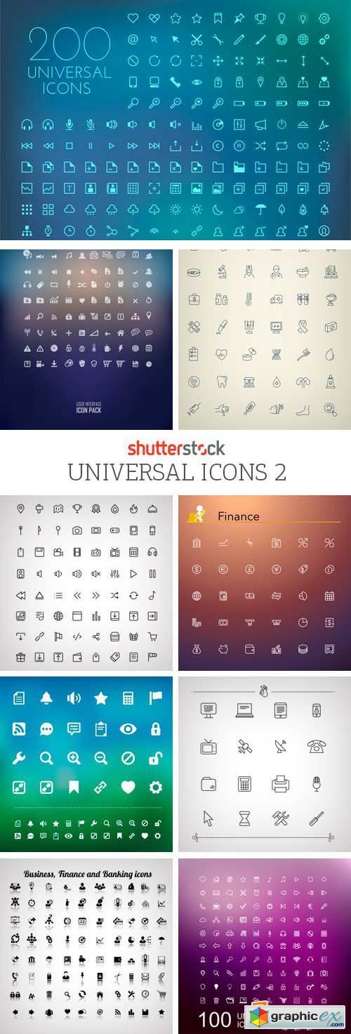Amazing SS - Universal Icons 2, 25xEPS
