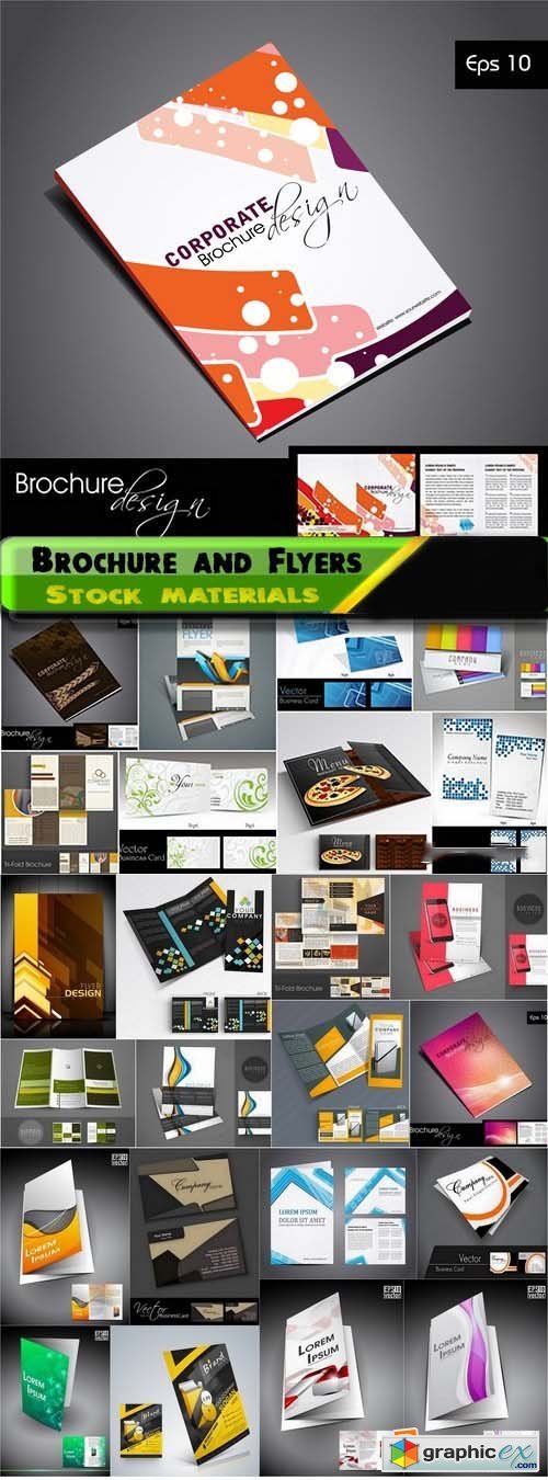 Brochure and Flyers Template Design in vector from stock 11 25xEPS