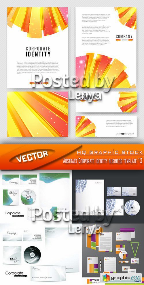 Stock Vector - Abstract Corporate identity business template 12