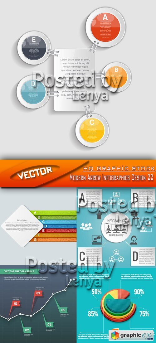 Stock Vector - Modern Arrow Infographics Design 22