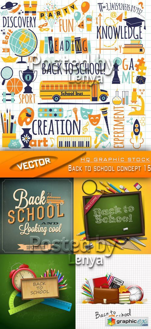 Stock Vector - Back to school concept 15