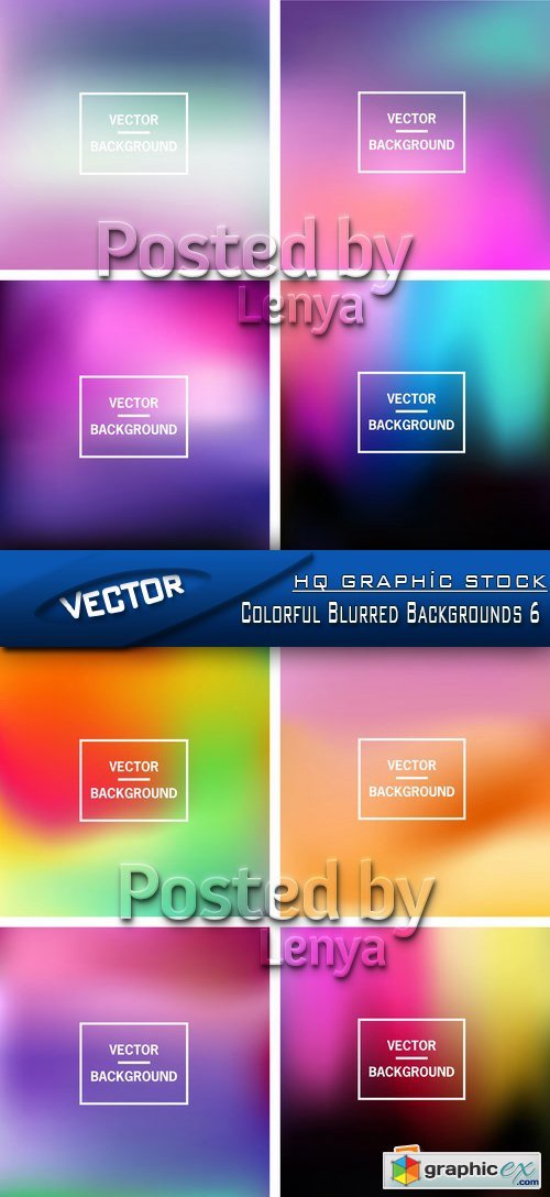 Stock Vector - Colorful Blurred Backgrounds 6