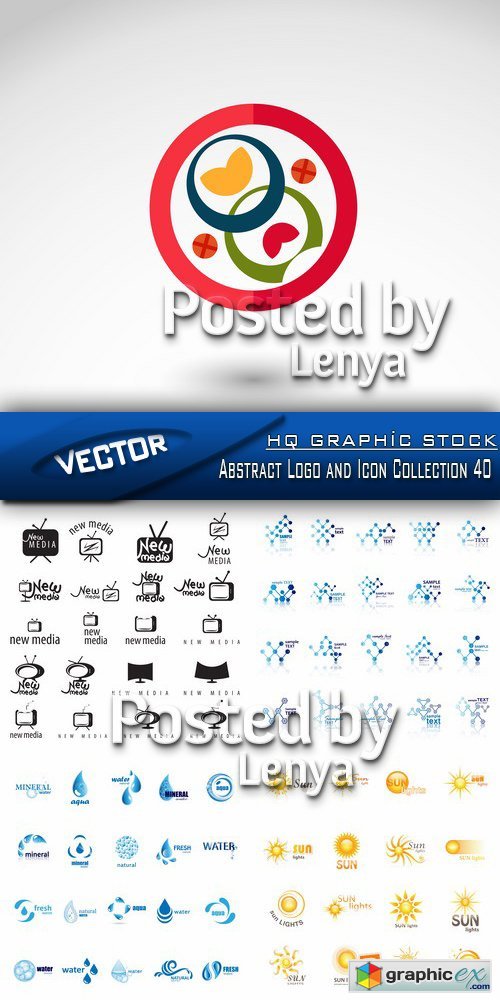 Stock Vector - Abstract Logo and Icon Collection 40