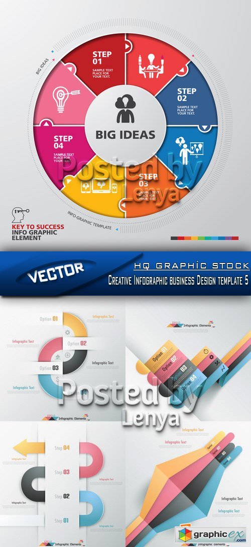 Stock Vector - Creative Infographic business Design template 5
