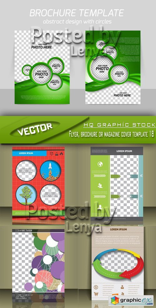Stock Vector - Flyer, brochure or magazine cover template 18
