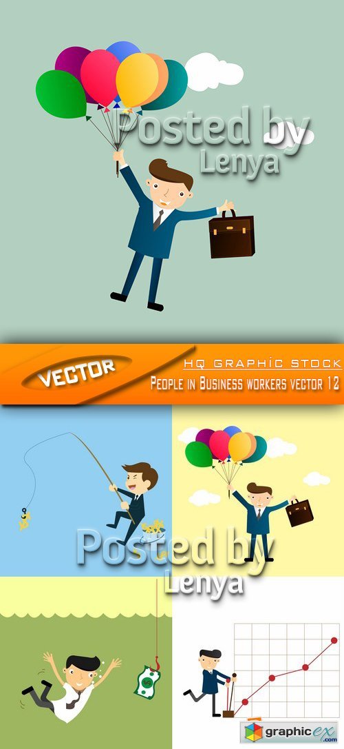 Stock Vector - People in Business workers vector 12