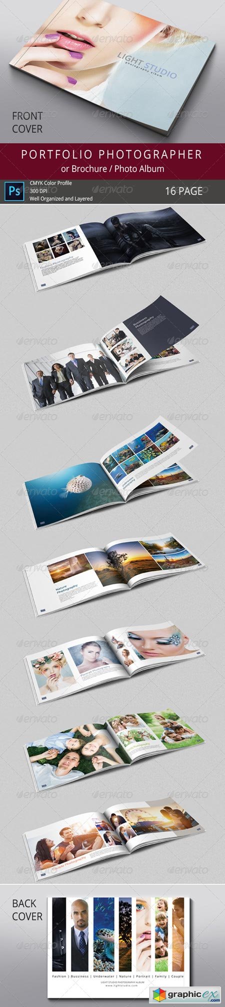 16 Pages Photography Portfolio or Photo Album 7865350
