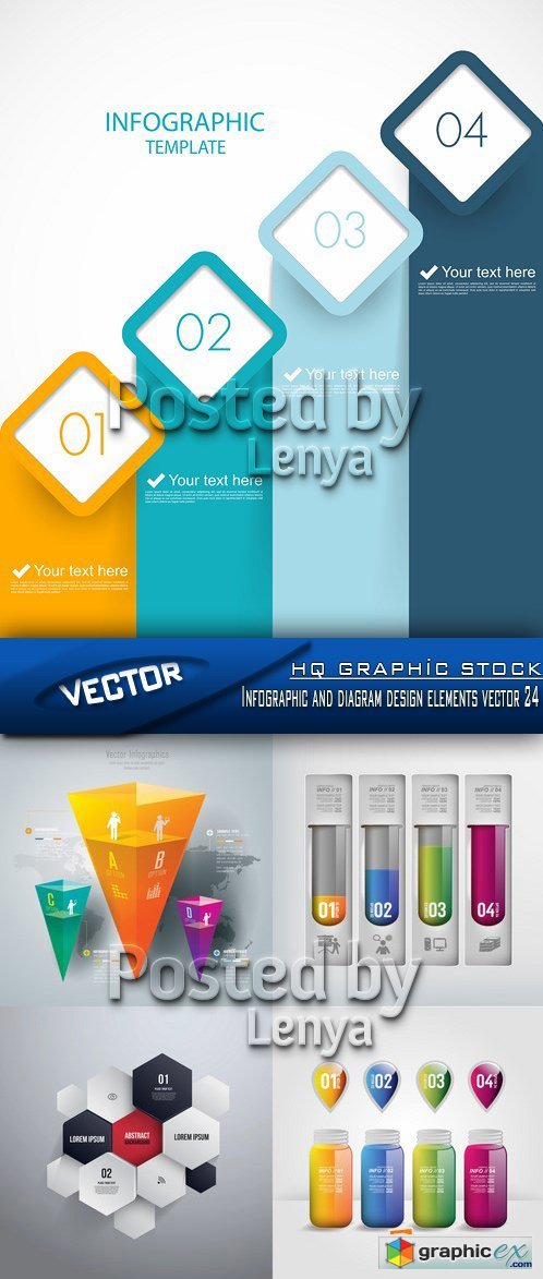 Stock Vector - Infographic and diagram design elements vector 24