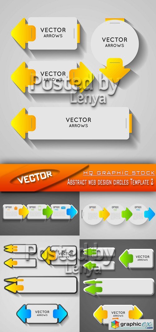Stock Vector - Abstract web design circles Template 2
