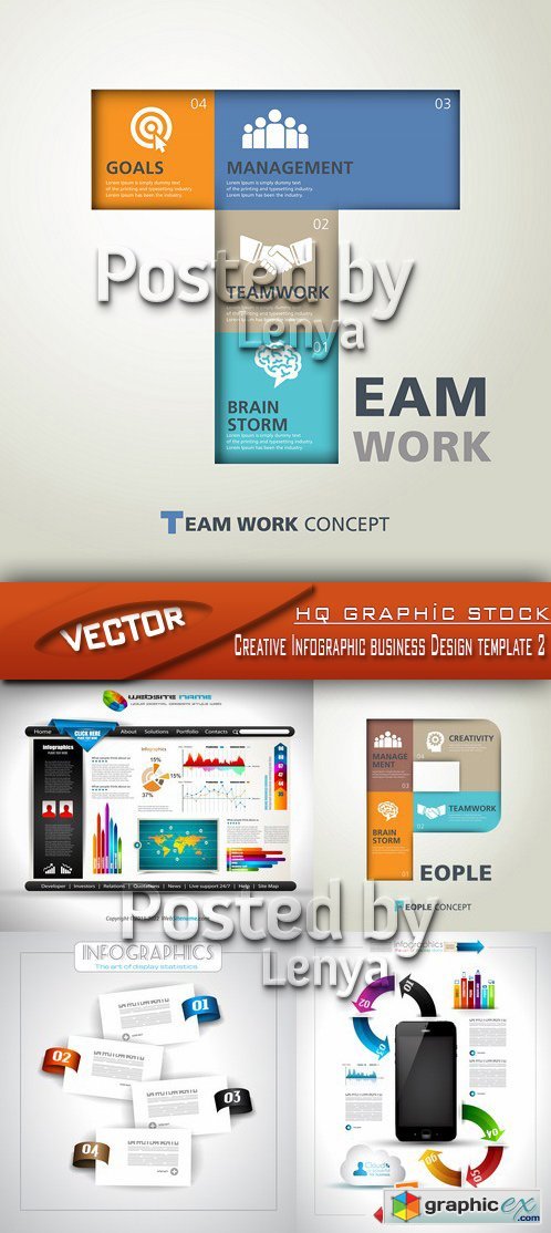 Stock Vector - Creative Infographic business Design template 2