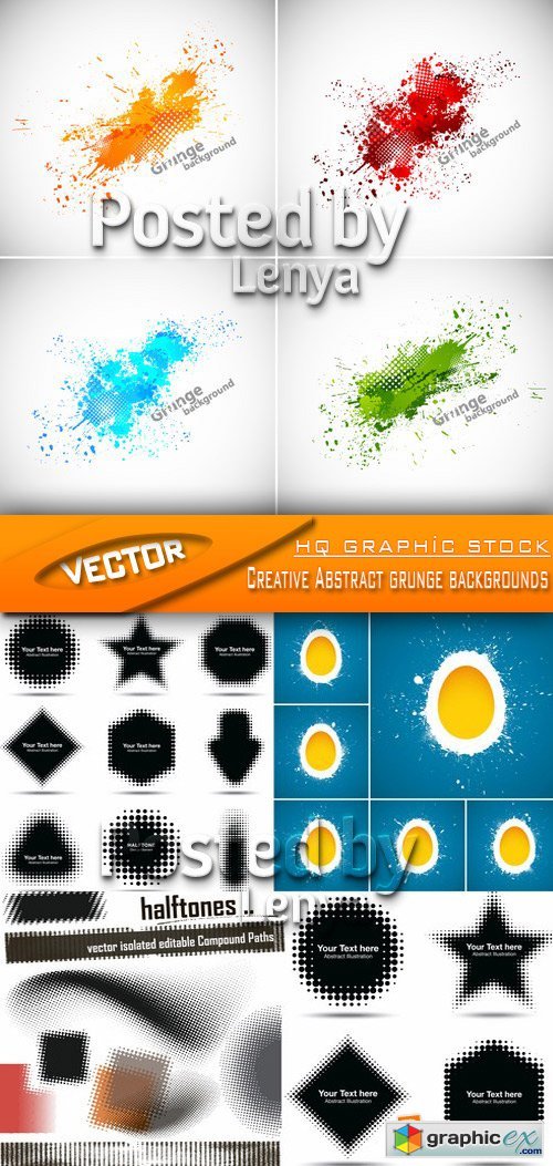 Stock Vector - Creative Abstract grunge backgrounds