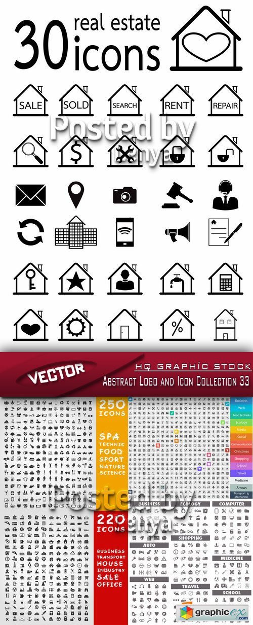 Stock Vector - Abstract Logo and Icon Collection 33