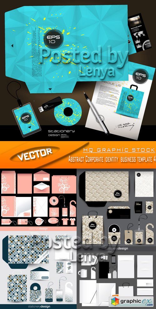 Stock Vector - Abstract Corporate identity business template 4