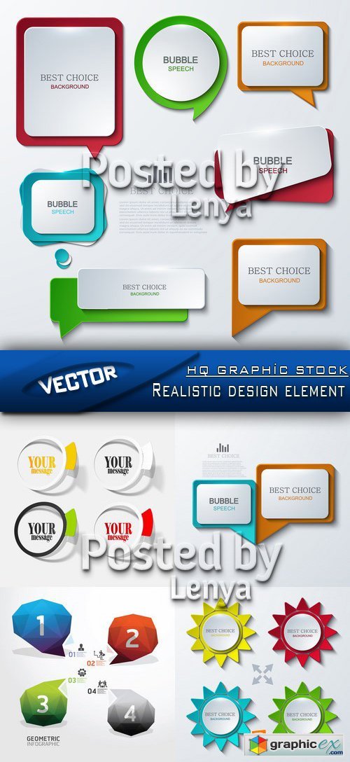 Stock Vector - Realistic design element