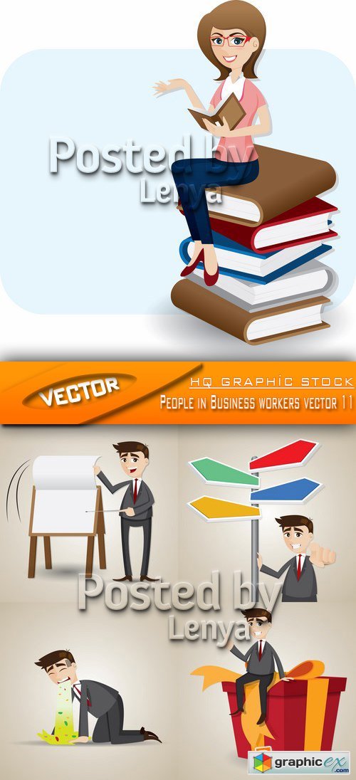 Stock Vector - People in Business workers vector 11