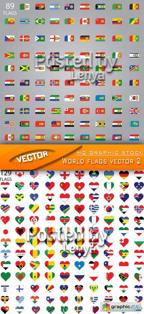 Stock Vector - World flags vector 2