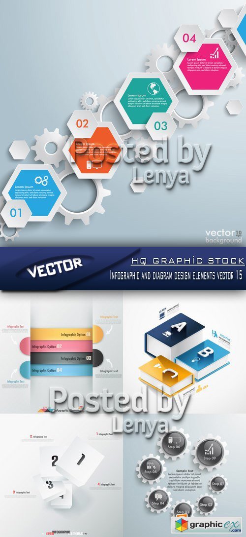 Stock Vector - Infographic and diagram design elements vector 15