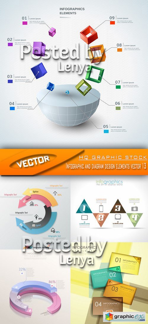 Stock Vector - Infographic and diagram design elements vector 13