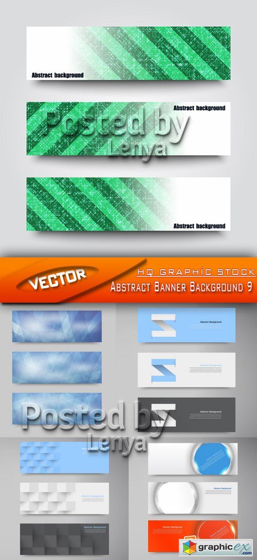 Stock Vector - Abstract Banner Background 9