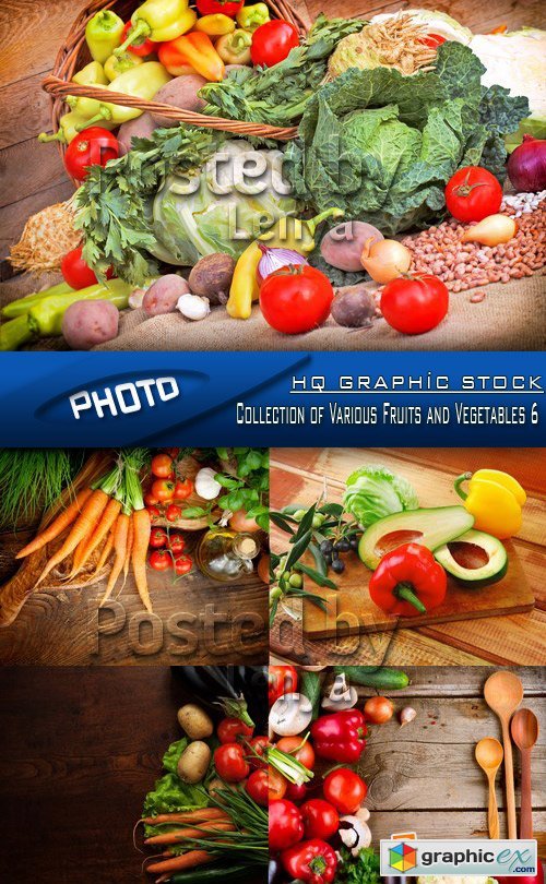Stock Photo - Collection of Various Fruits and Vegetables 6