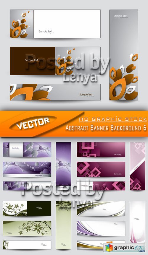 Stock Vector - Abstract Banner Background 6