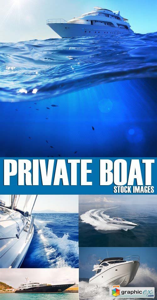Stock Photos - Private boat, 25xJPG